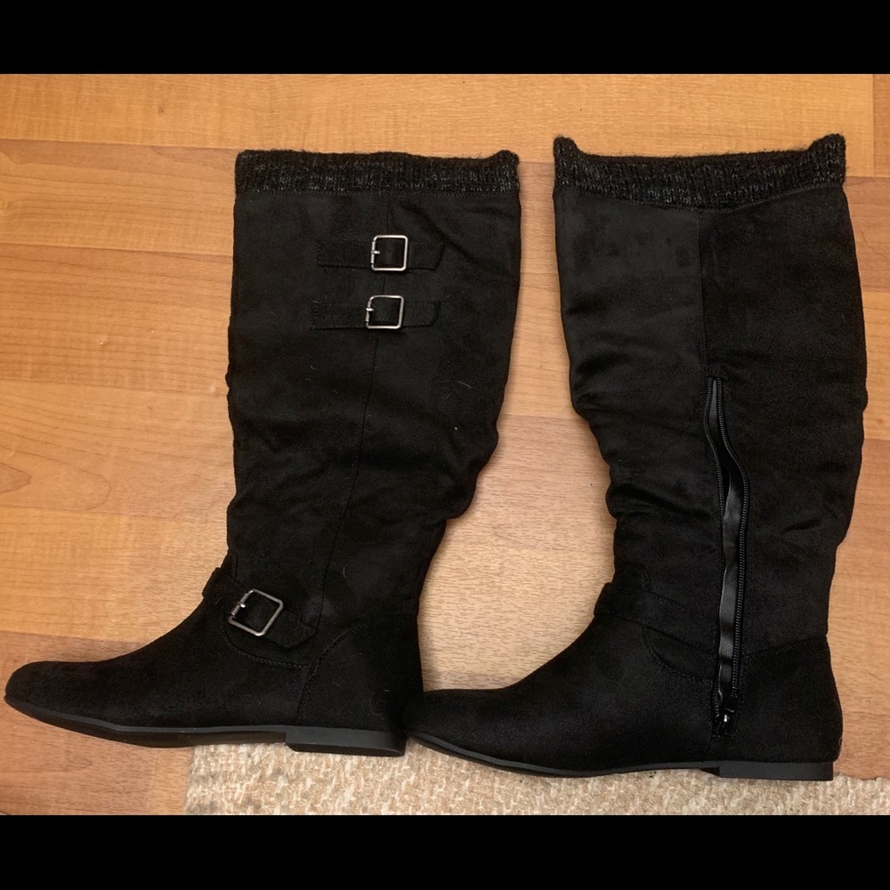 Aieeda Sweater Buckle Boot